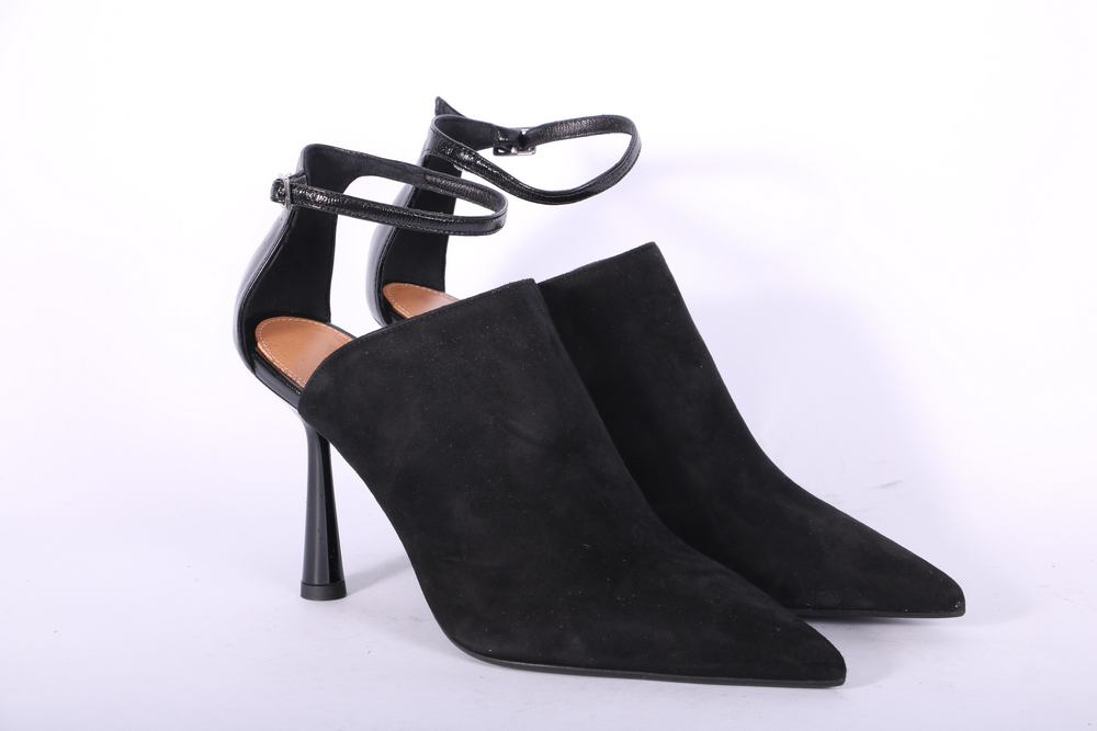 Sabot top cintino nero tacco 90 Chantal 