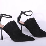 Sabot top cintino nero tacco 90 Chantal 