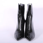 Stivaletto lucido nero tacco 90 Chantal 