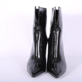 Stivaletto lucido nero tacco 90 Chantal 