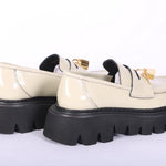 Mocassino lucchetto naplak panna XL Stokton<BR/> 