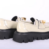 Mocassino lucchetto naplak panna XL Stokton<BR/> 