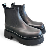 Stivaletto beatles nero con platform Albano 