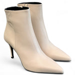 Stivaletto pelle latte tacco 90 Albano 