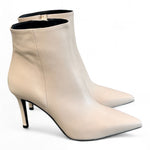 Stivaletto pelle latte tacco 90 Albano 
