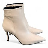 Stivaletto pelle latte tacco 90 Albano 