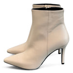 Stivaletto pelle latte tacco 90 Albano 