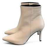 Stivaletto pelle latte tacco 90 Albano 