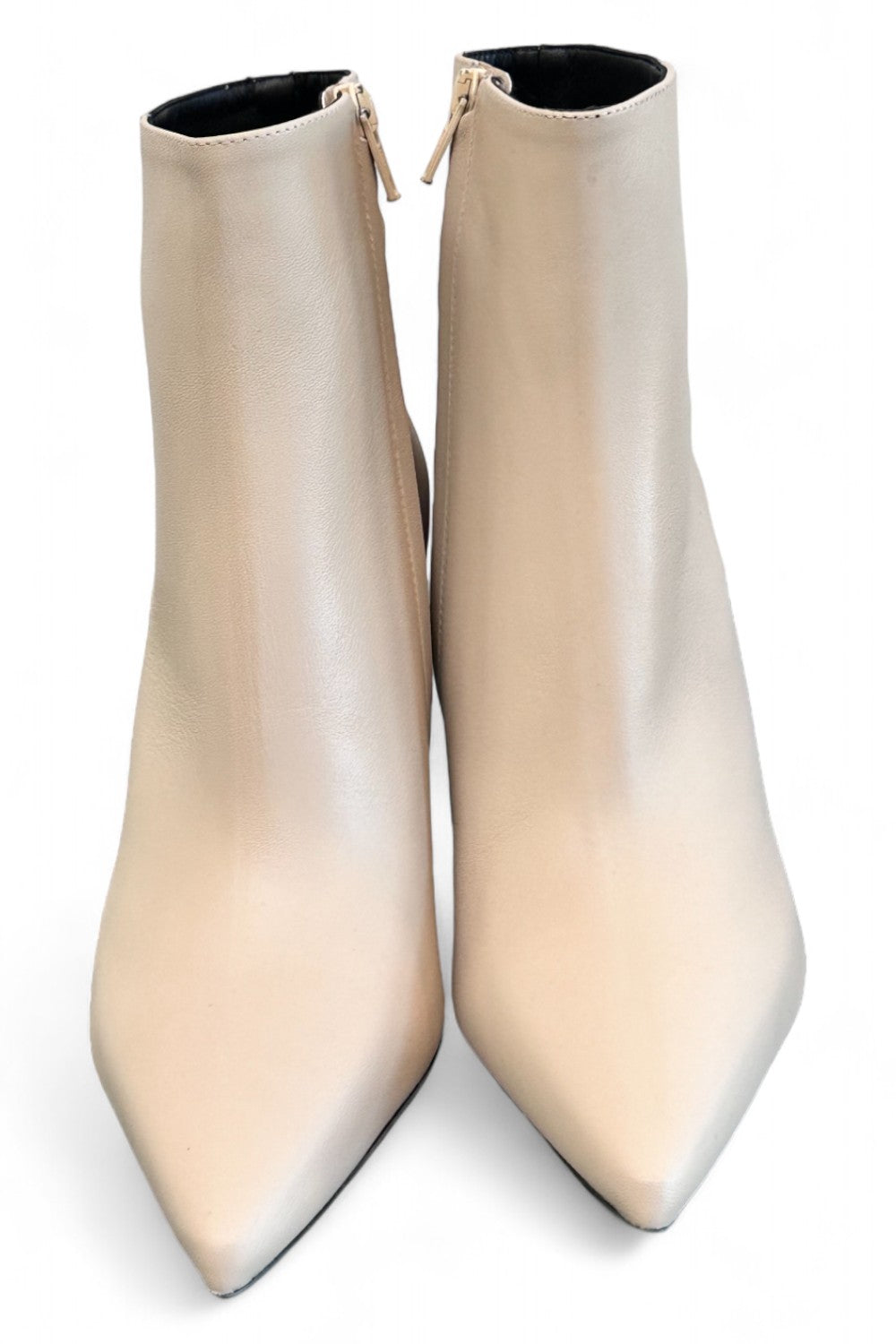 Stivaletto pelle latte tacco 90 Albano 