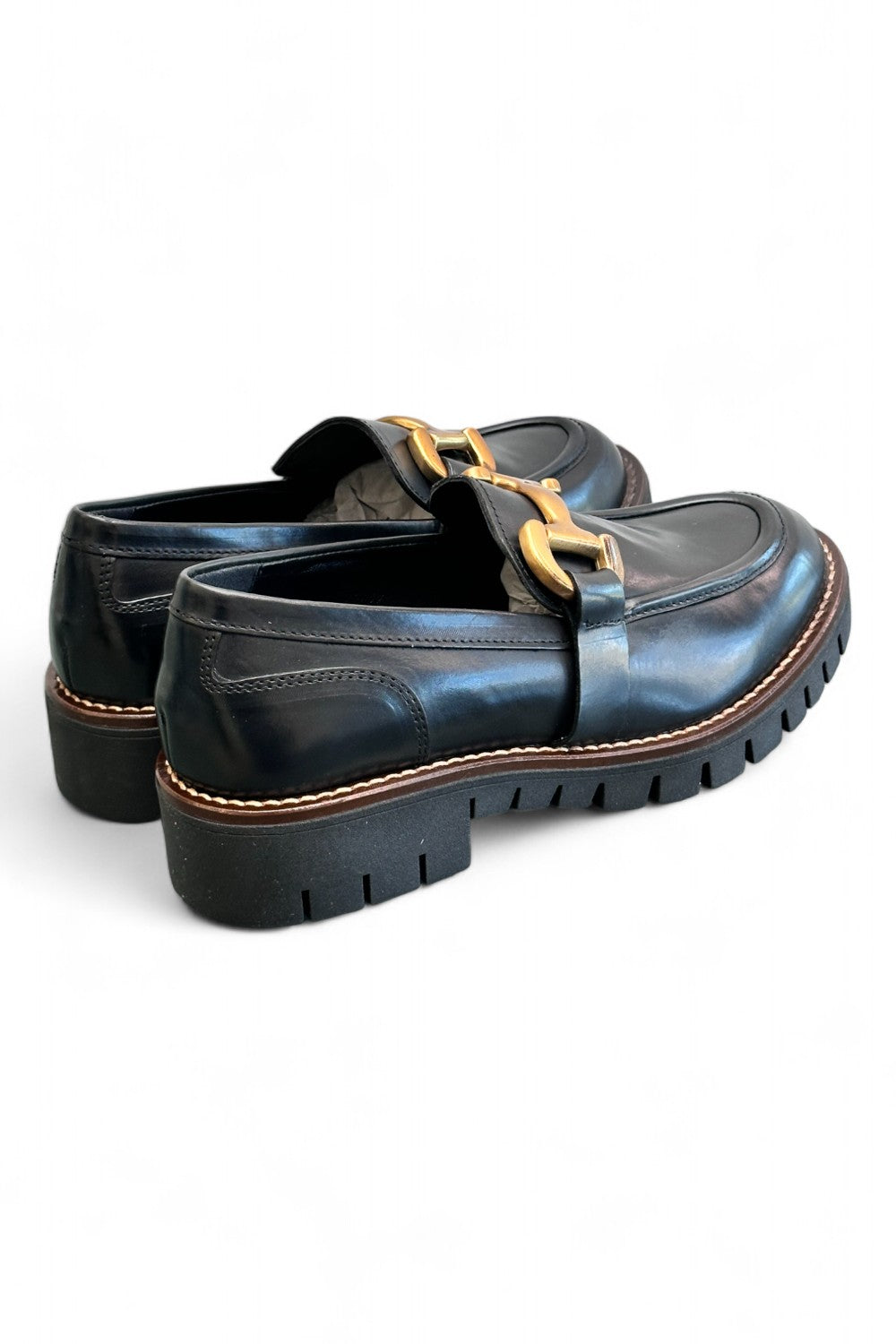 Mocassino accessorio pelle nera Anima 