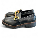 Mocassino accessorio pelle nera Anima 