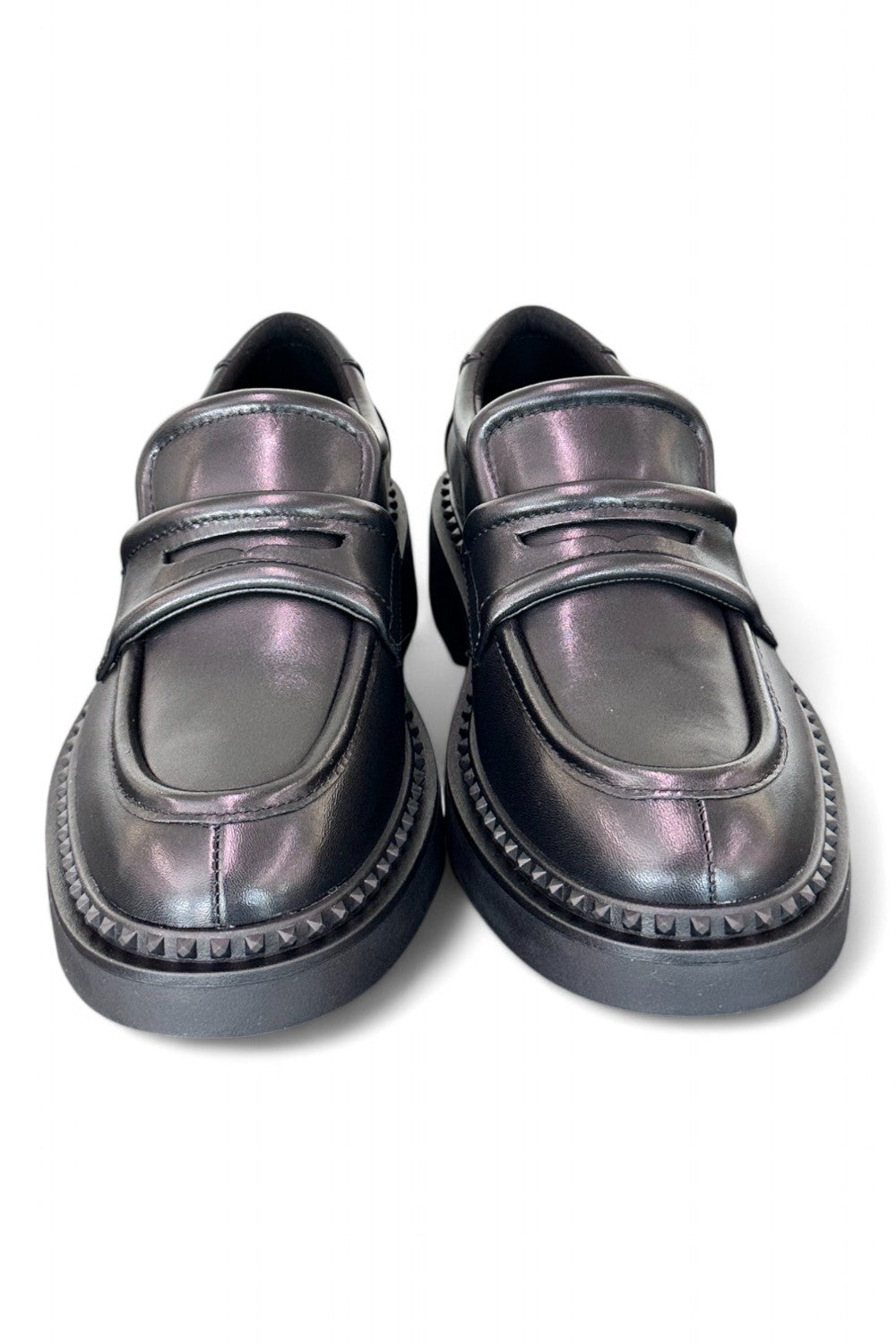 Mocassino Ash Miracle pelle nera<BR/> 