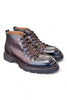 Cerbero dark brown grain leather short hiking boot