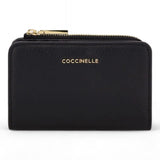 Portafogli piccolo Coccinelle metallic soft nero 