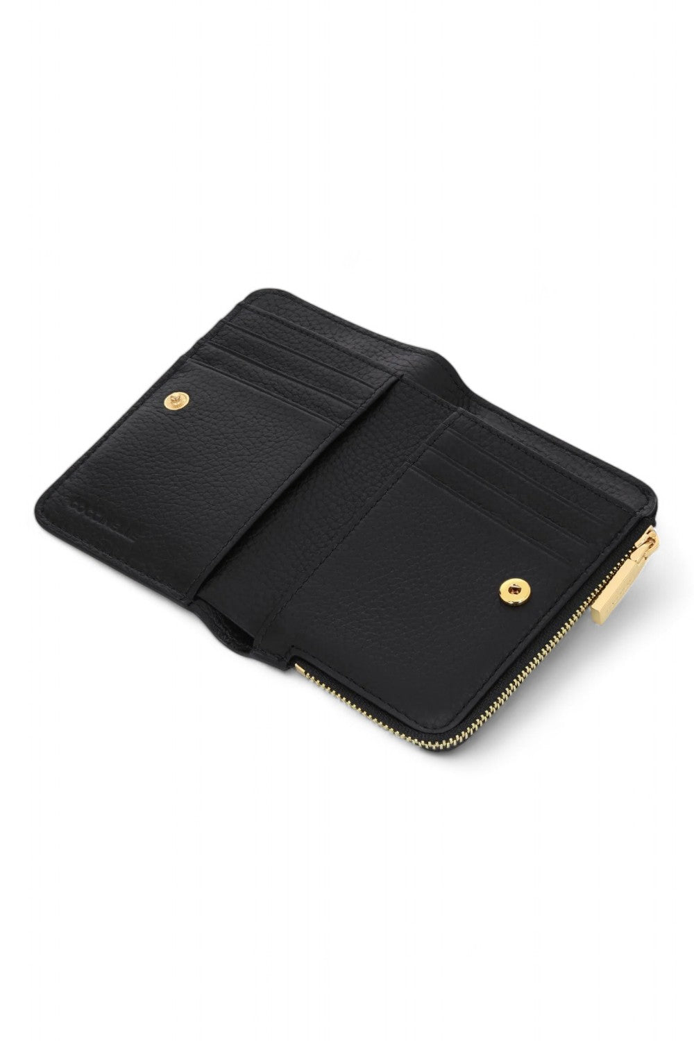 Portafogli piccolo Coccinelle metallic soft nero 
