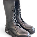 Anfibio 3/4 donna pelle nera Cult 