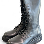 Anfibio 3/4 donna pelle nera Cult 