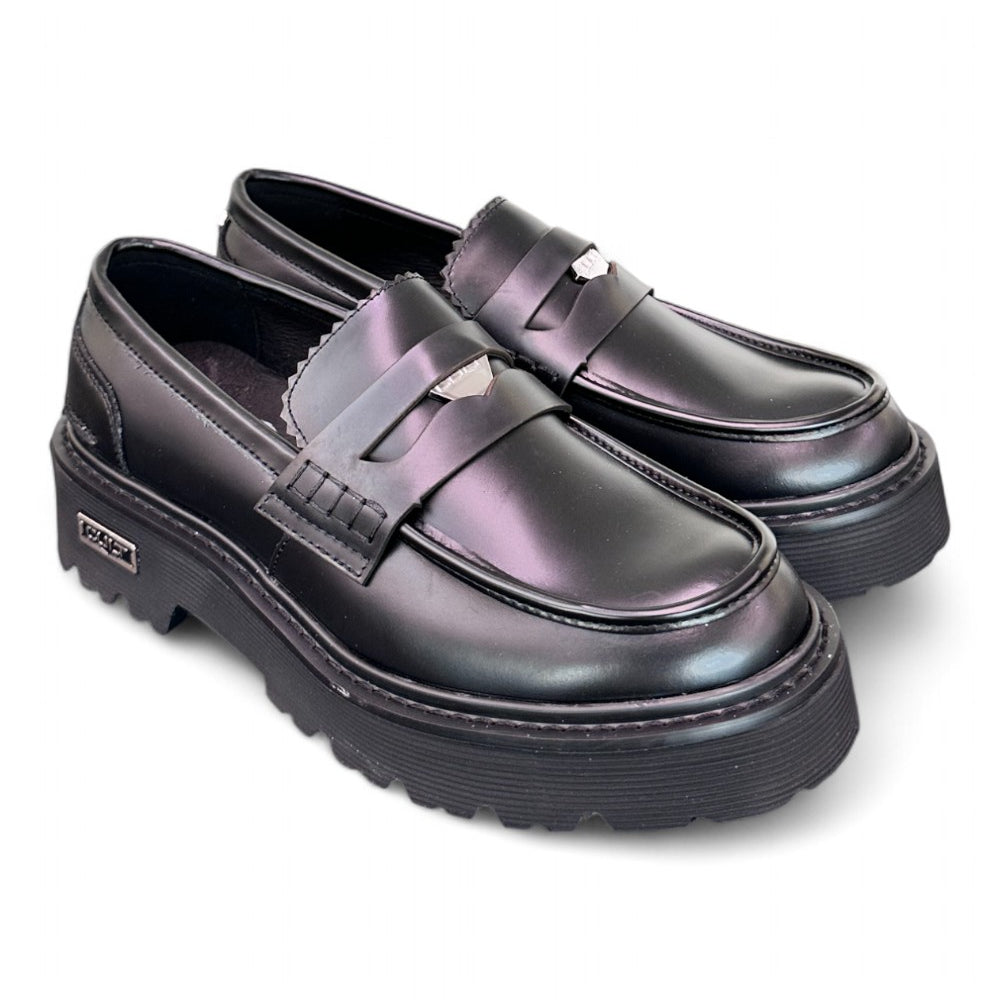 Mocassino penny gomma nero Cult 