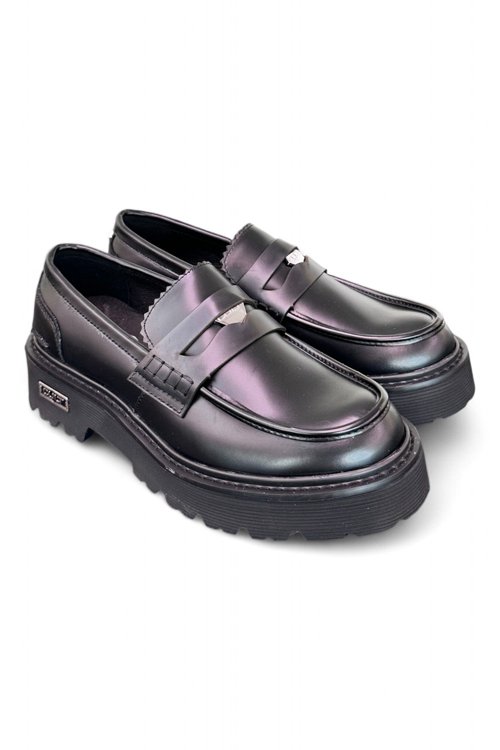Mocassino penny gomma nero Cult 