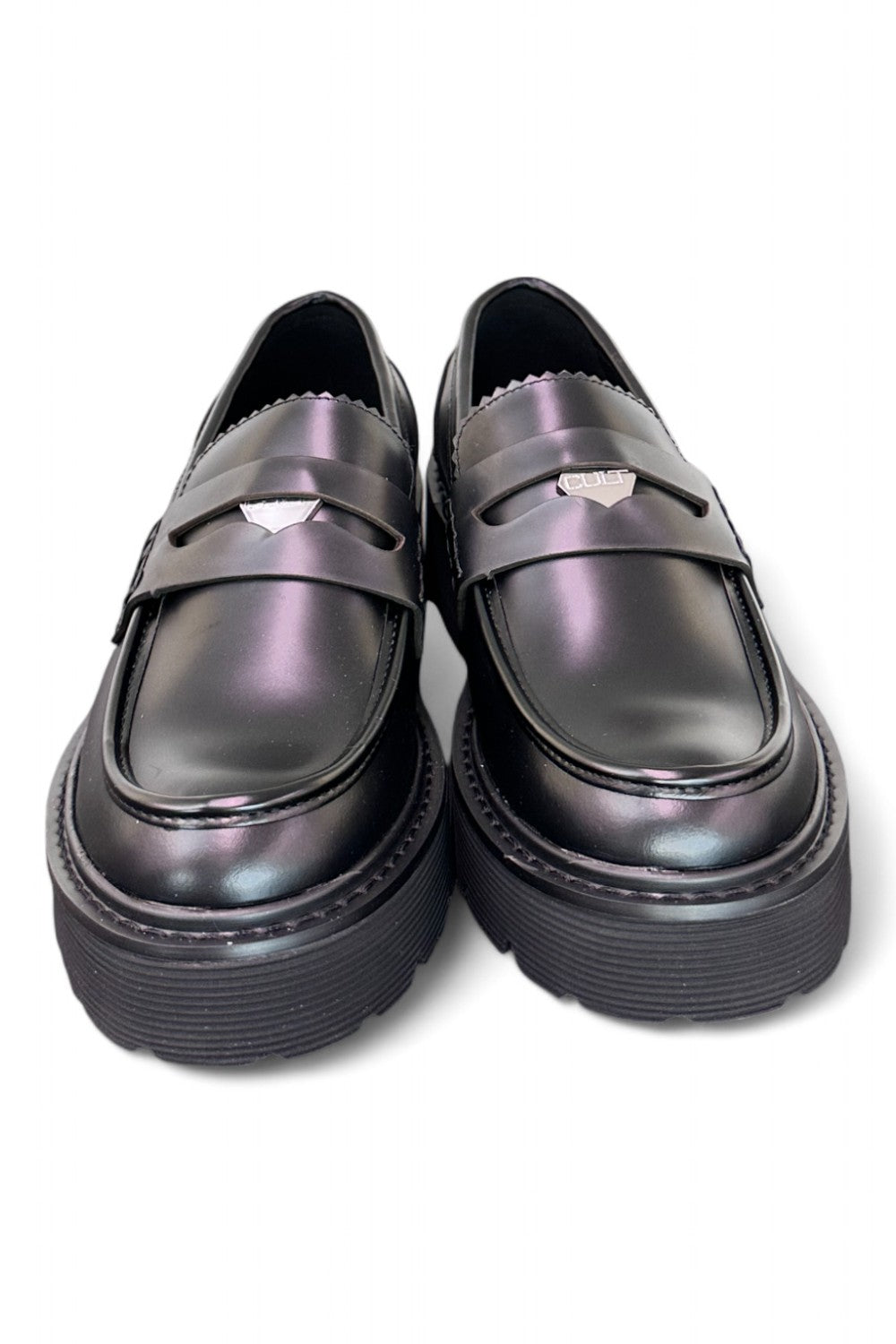 Mocassino penny gomma nero Cult 