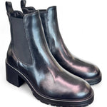 Beatles tacco pelle nera Dei Colli<BR/> 