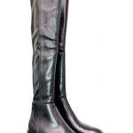 Stivale cuissard pelle nera Elisa Lanci<BR/> 