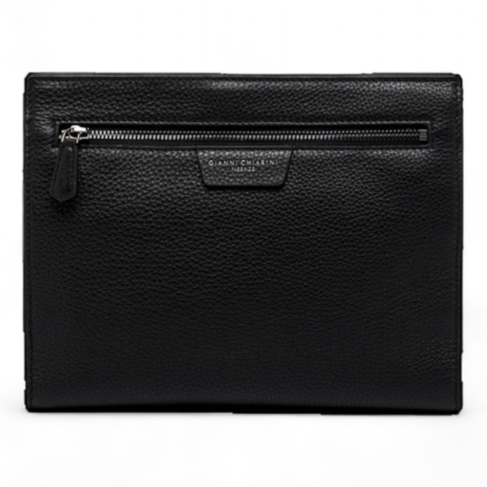 Pochette uomo donna pelle nera Gianni Chiarini 