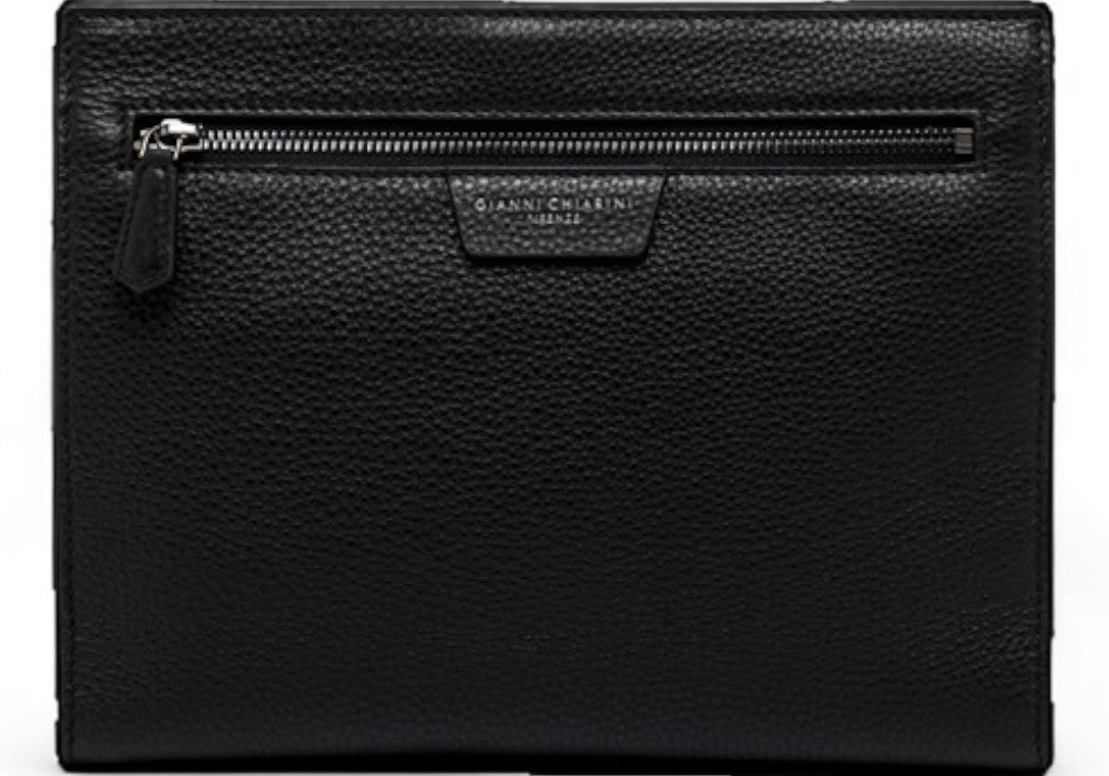 Pochette uomo donna pelle nera Gianni Chiarini 