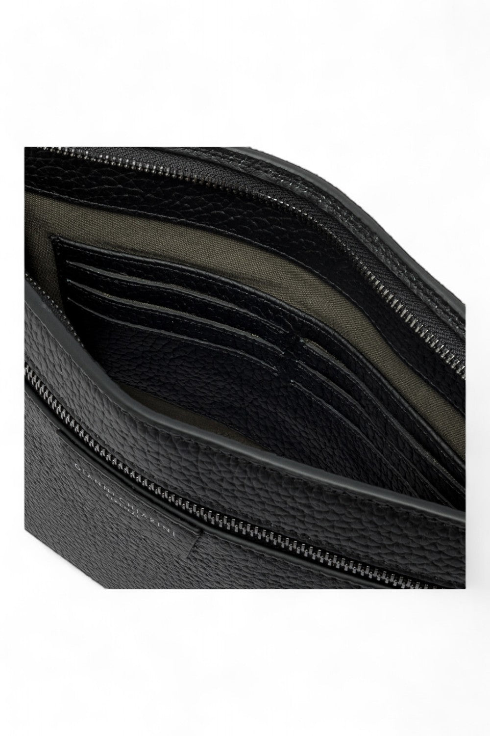Pochette uomo donna pelle nera Gianni Chiarini 