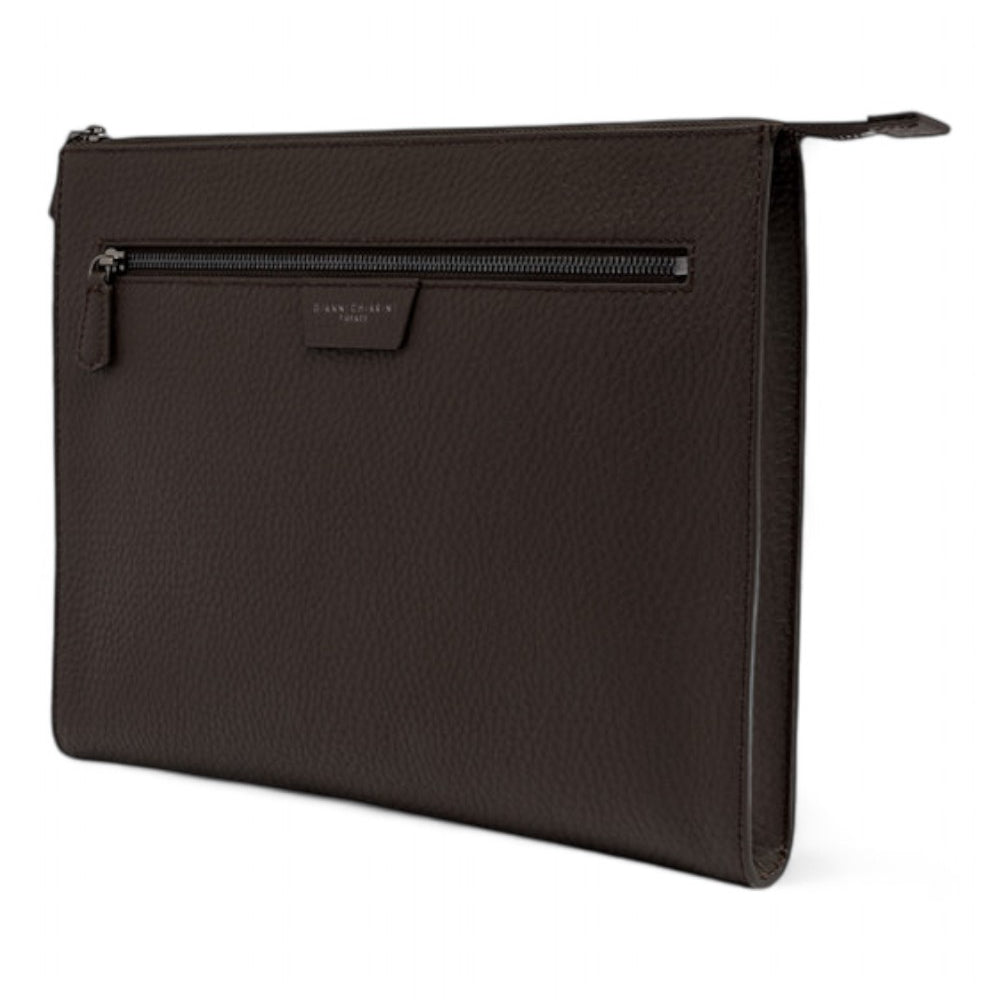 Pochette maxy uomo donna pelle testa di moro Gianni Chiarini 