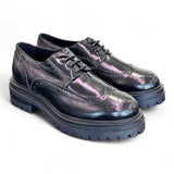 Scarpa allacciata imperiale donna Les Tulipes nera 