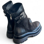 Stivaletto in nabuk ingrassato nero Metisse<BR/> 