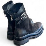 Stivaletto in nabuk ingrassato nero Metisse<BR/> 