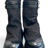 Stivaletto in nabuk ingrassato nero Metisse<BR/> 