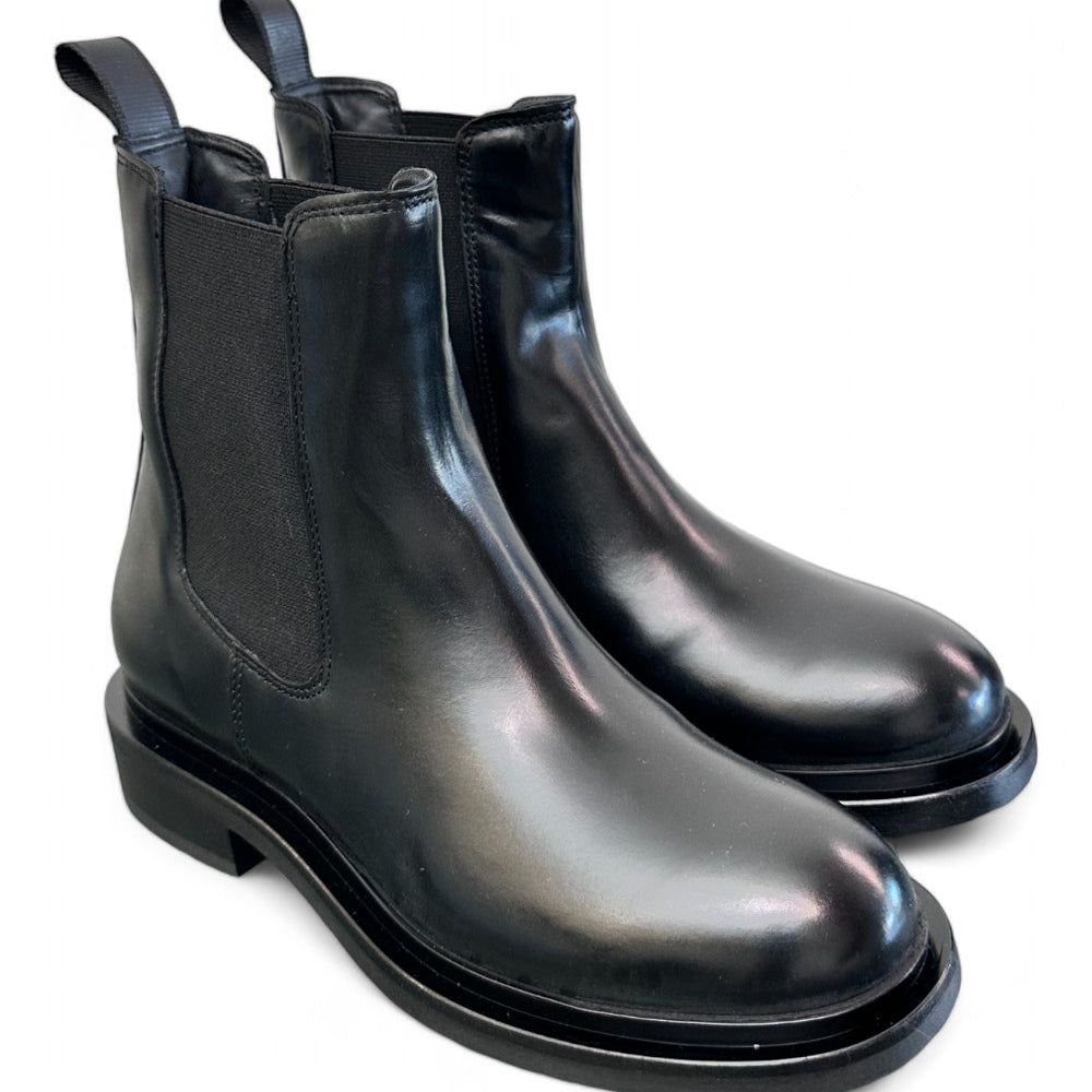 Beatles pelle nera suola Mjus<BR/> 