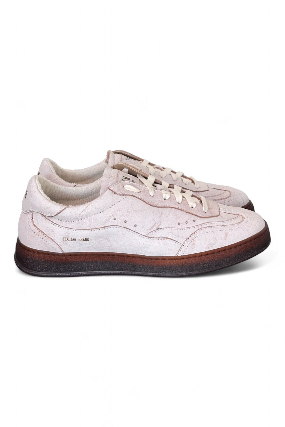 Sneaker uomo Stokton venus bianco latte vintage 