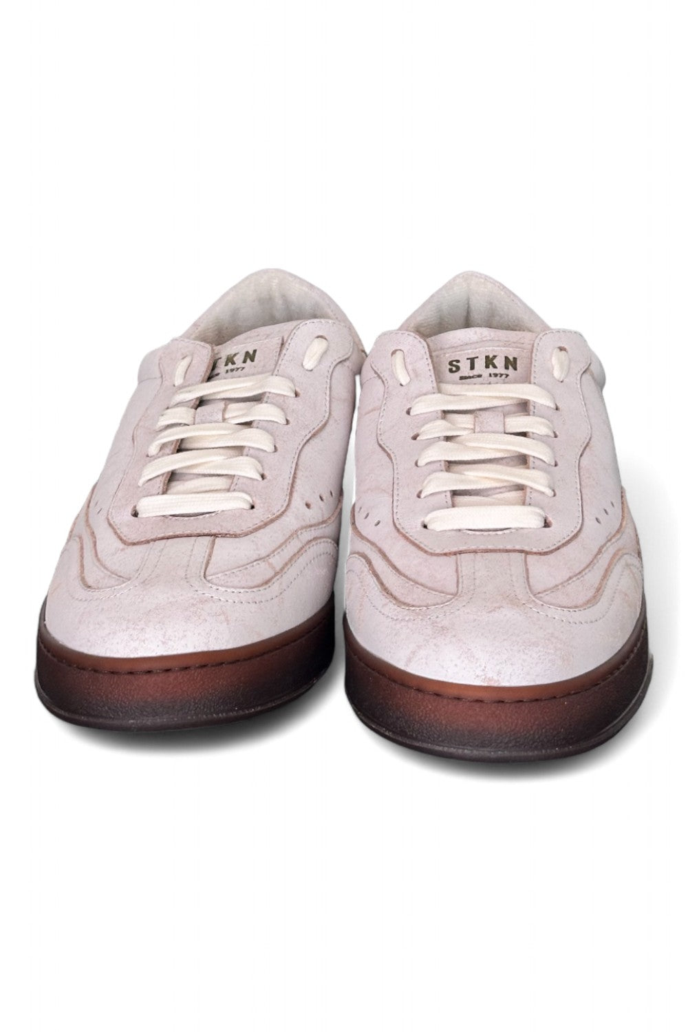 Sneaker uomo Stokton venus bianco latte vintage 