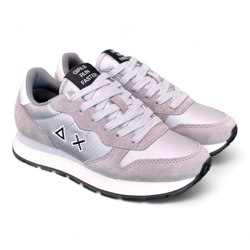 Sneaker donna Ally solid nylon argento Sun 68 