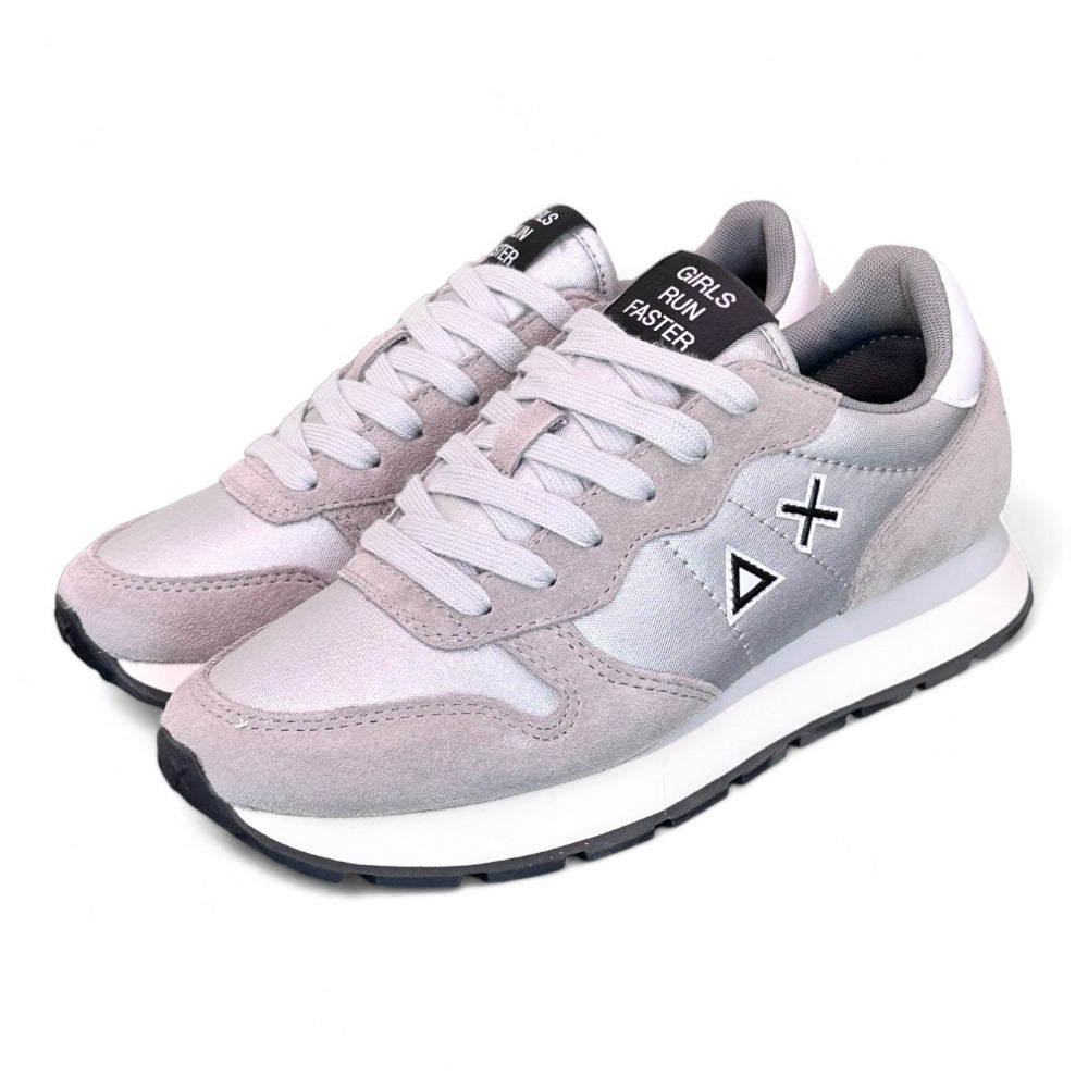 Sneaker donna Ally solid nylon argento Sun 68 