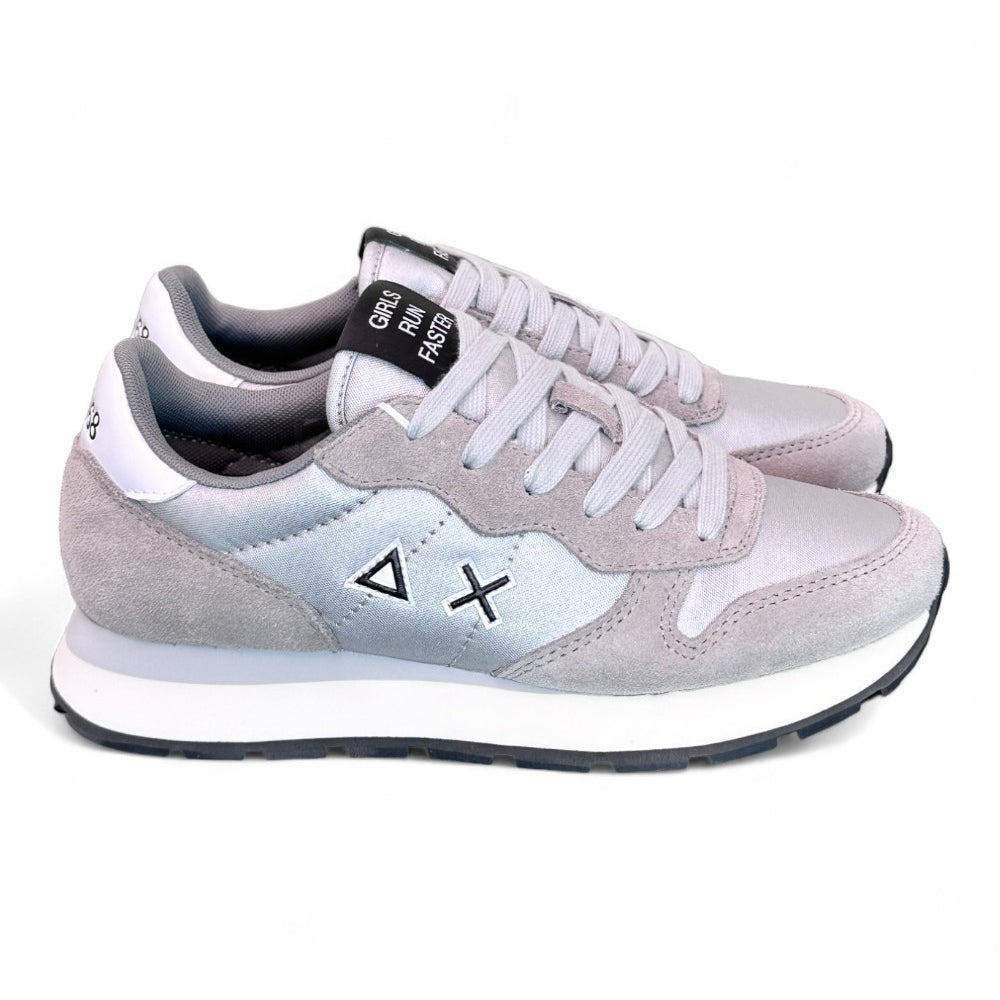 Sneaker donna Ally solid nylon argento Sun 68 