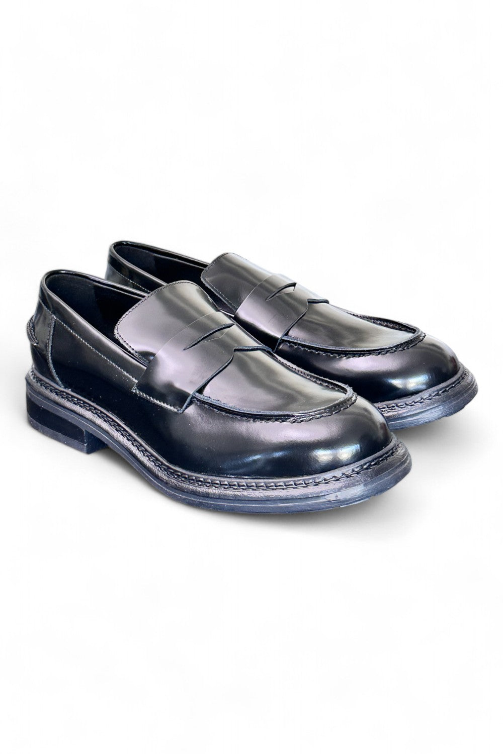 Mocassino donna Uma Parker man style nero<BR/> 