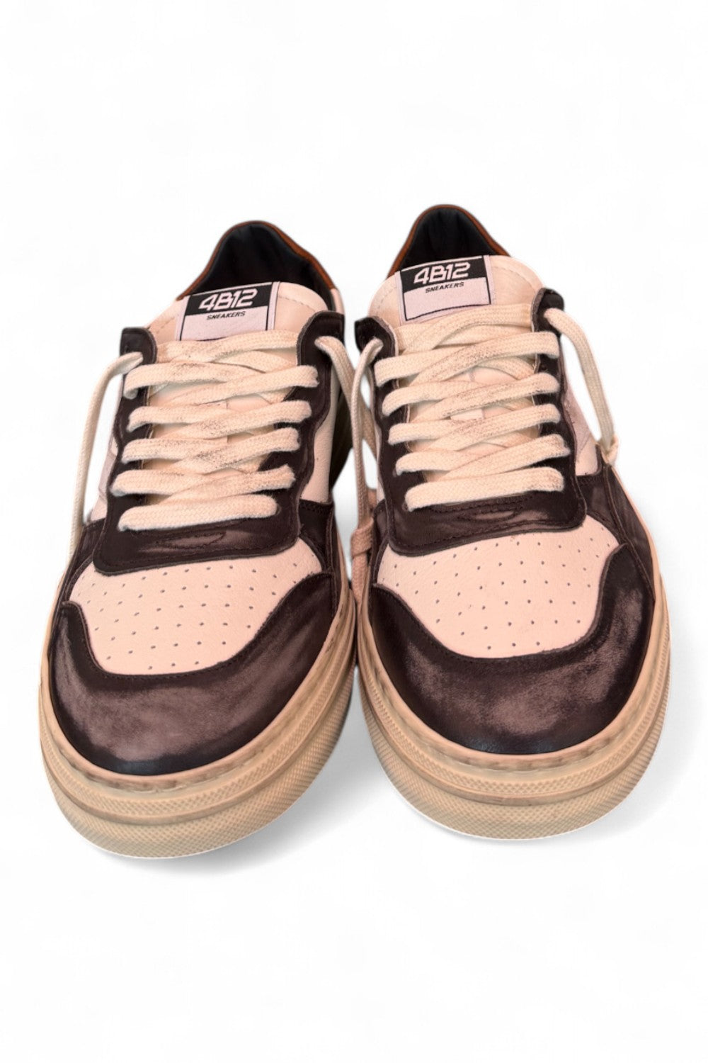 Sneaker uomo Hyper pelle bianca moro 