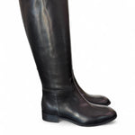 Stivale cavallerizzo tubo pelle nera Anima <BR/> 