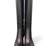 Stivale zip pelle nera tacco 60 Anima <BR/> 