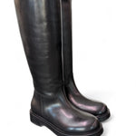 Stivale pompiere pelle nera Anima <BR/> 