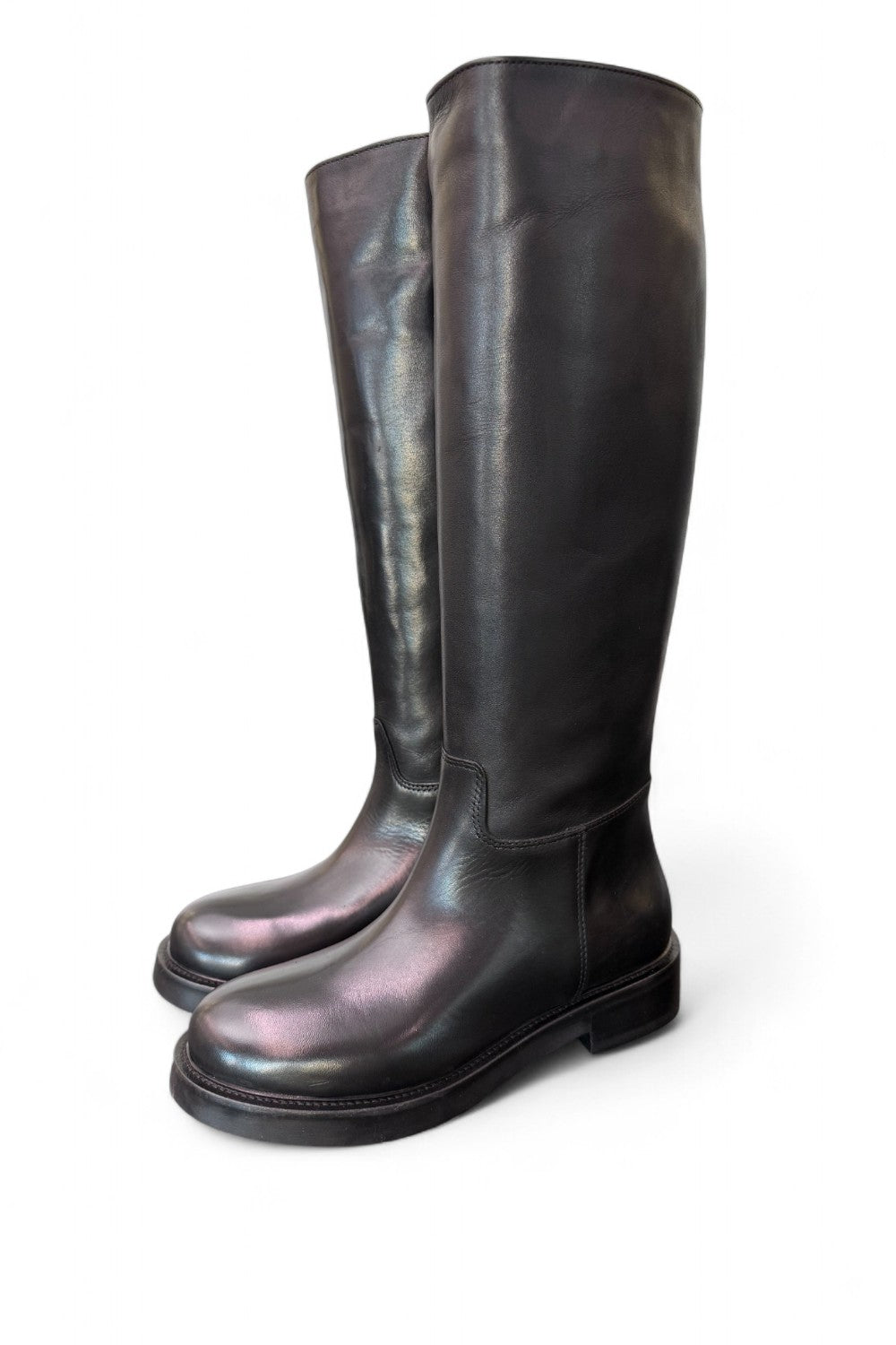 Stivale pompiere pelle nera Anima <BR/> 