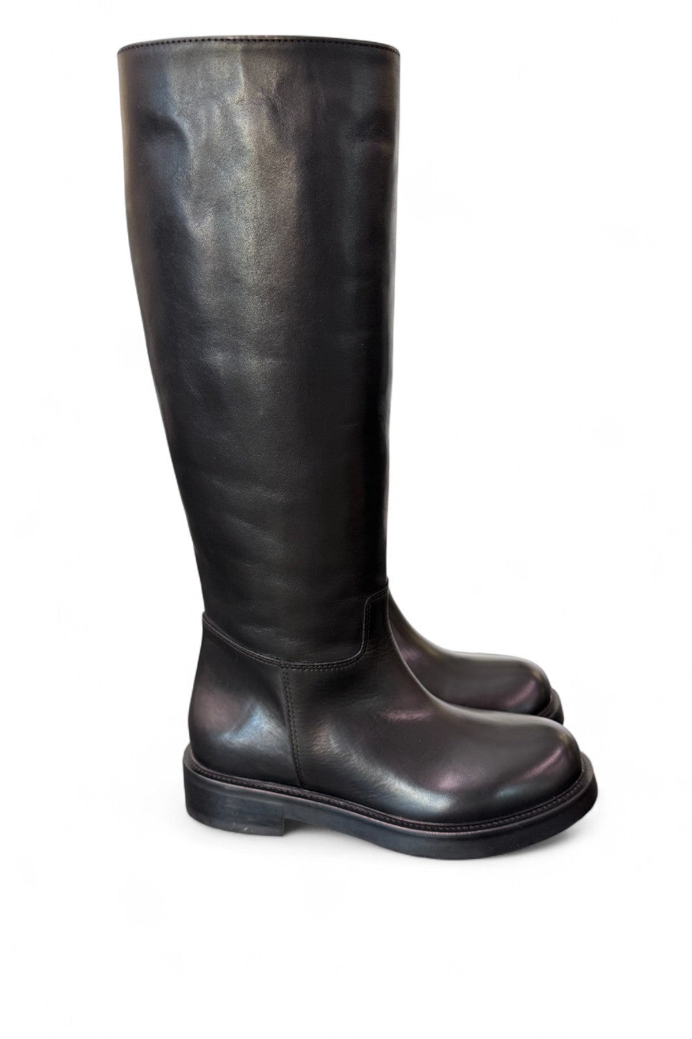 Stivale pompiere pelle nera Anima <BR/> 