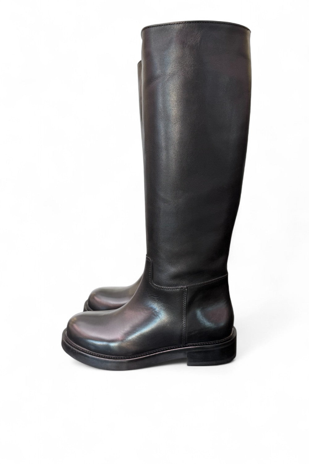 Stivale pompiere pelle nera Anima <BR/> 