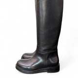 Stivale pompiere pelle nera Anima <BR/> 