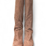 Stivale arricciato a tubo suede beige Anima <BR/> 